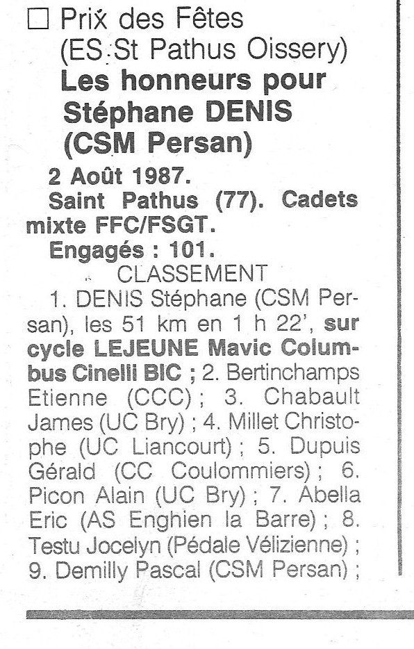  CSM.Persan. BIC. Toute une époque de janvier 1984 à janvier 1990 - Page 24 Persan61