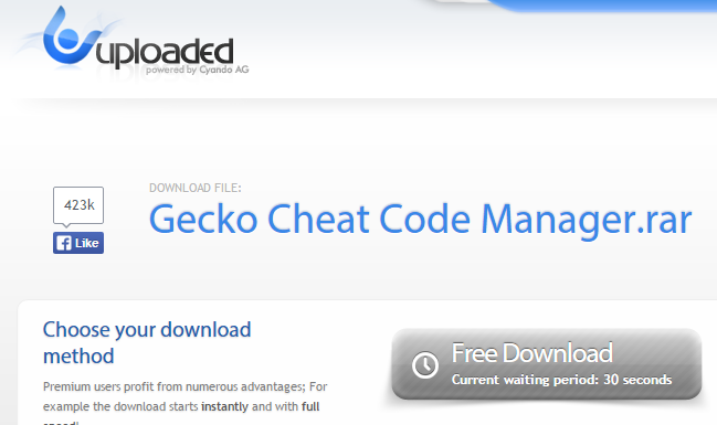 Gecko Cheat Code Manager Screen10