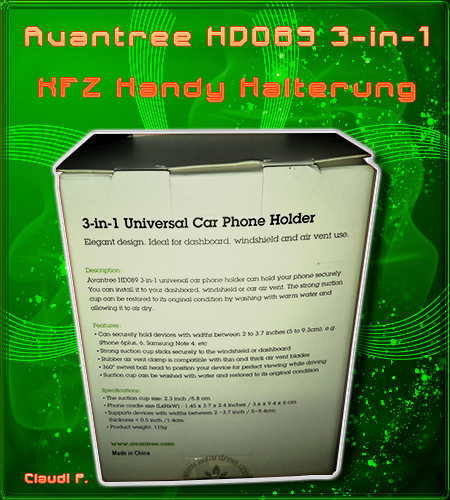 Avantree HD089 3-in-1 KFZ Handy Halterung Erklyr10