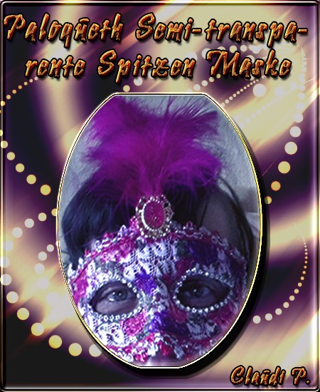 Paloqueth Sexy Venetian Semi-transparente Spitze Mask (rose) Maskea10
