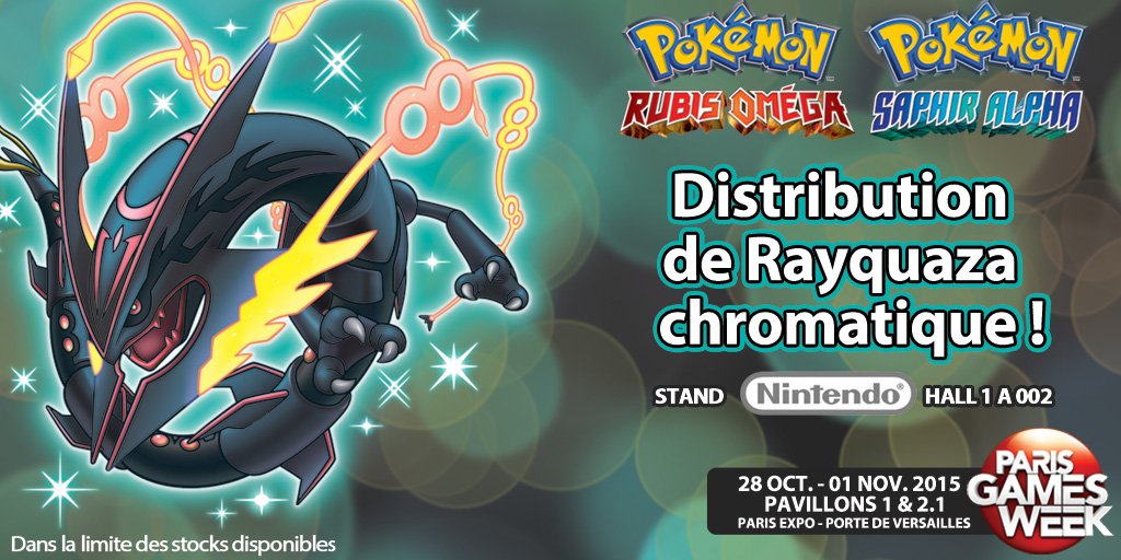 Rayquaza chromatique distribué à la Paris Game Week !  Cr1e8l10