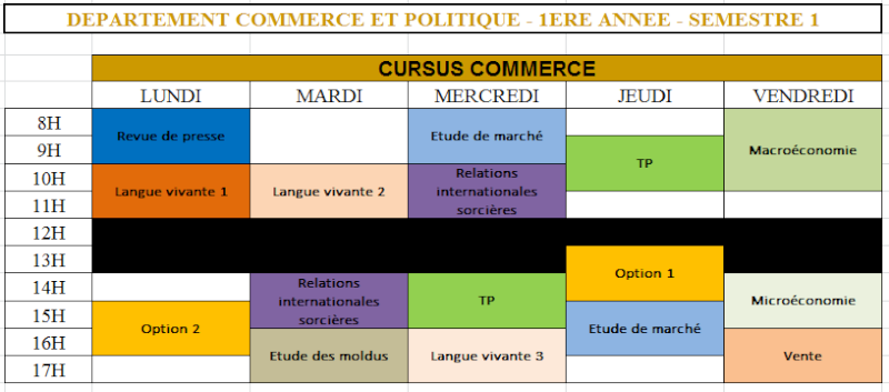 Emplois du temps du Département Commerce & Politique Sans_t41