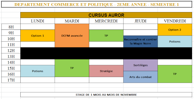 Emplois du temps du Département Commerce & Politique Sans_t51