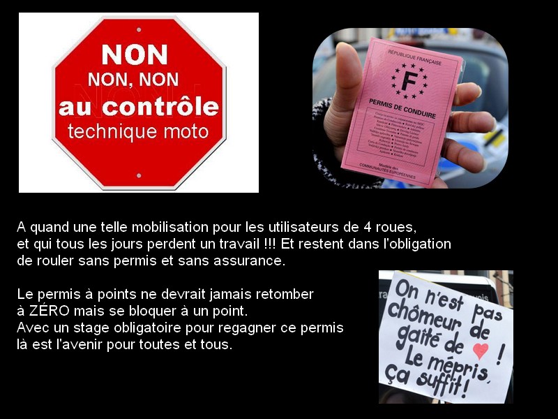 JE SUIS MOTARD  donc.... c'est NON  .......( perso la politique de l'autruche aura ses limites) Sans_196