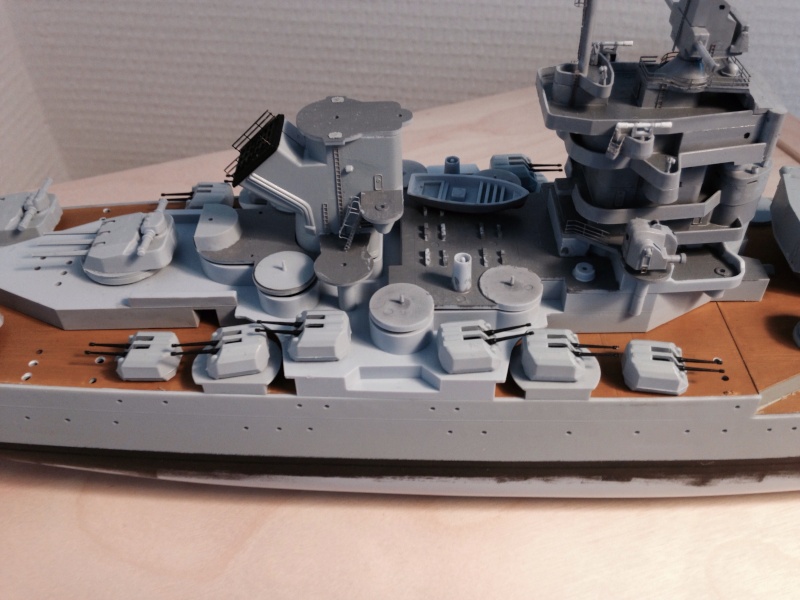 Diorama: Le cuirassé Jean Bart à Toulon en 1955 (1/400 eme) Image21