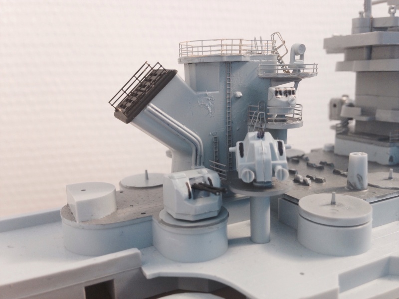 Diorama: Le cuirassé Jean Bart à Toulon en 1955 (1/400 eme) Image27