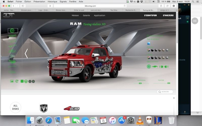 Site internet - Personnalisation de voiture en 3D Captur12