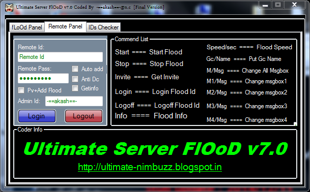 Nimbuzz: Ultimate Server FlOoD v7.0 Iouu10