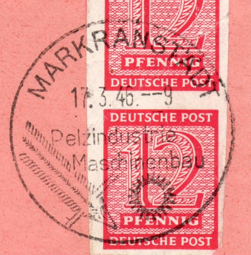 1945 - Ortswerbestempel - Deutschland nach 1945 (Handstempel) Ows1010