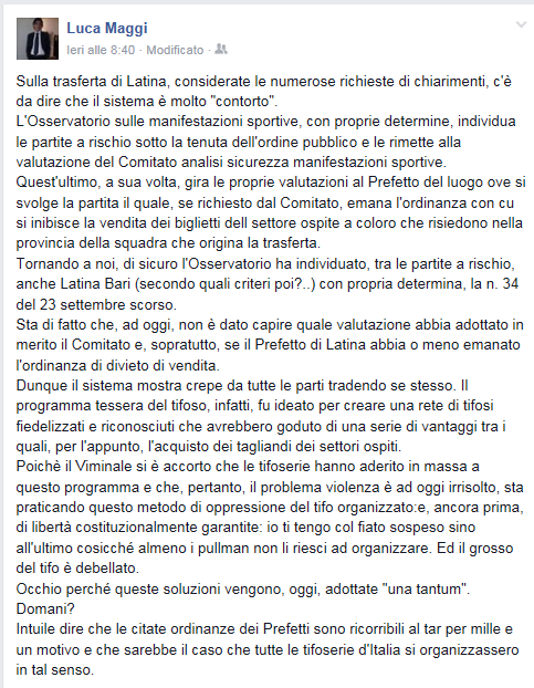 30/09/15 - GdM - Paparesta fa il diavolo a quattro, vuole i tifosi sabato a Latina D10