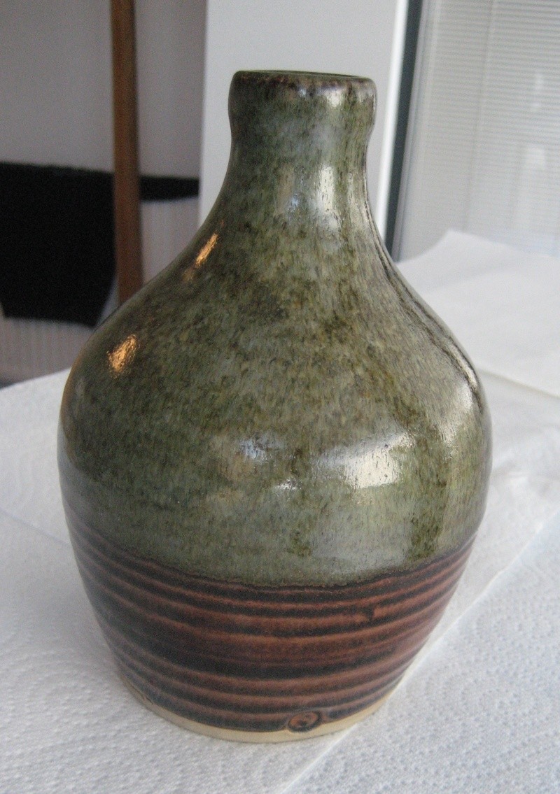 Bulbous Vase With S Stamp - John Singleman Img_1010