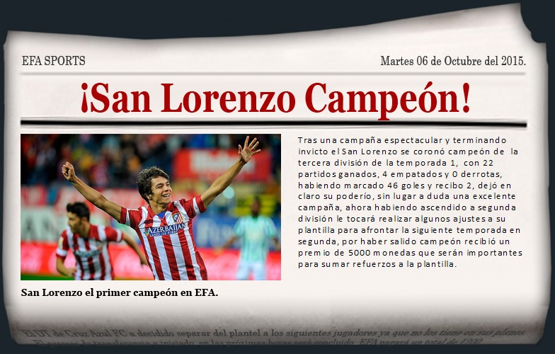 San Lorenzo campeón Diario21