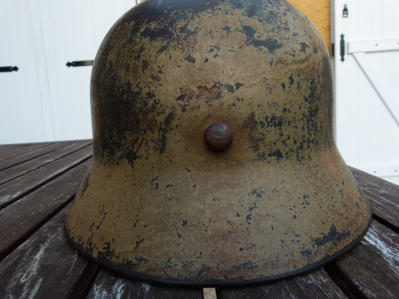 casque allemand ww2 camouflé 00710