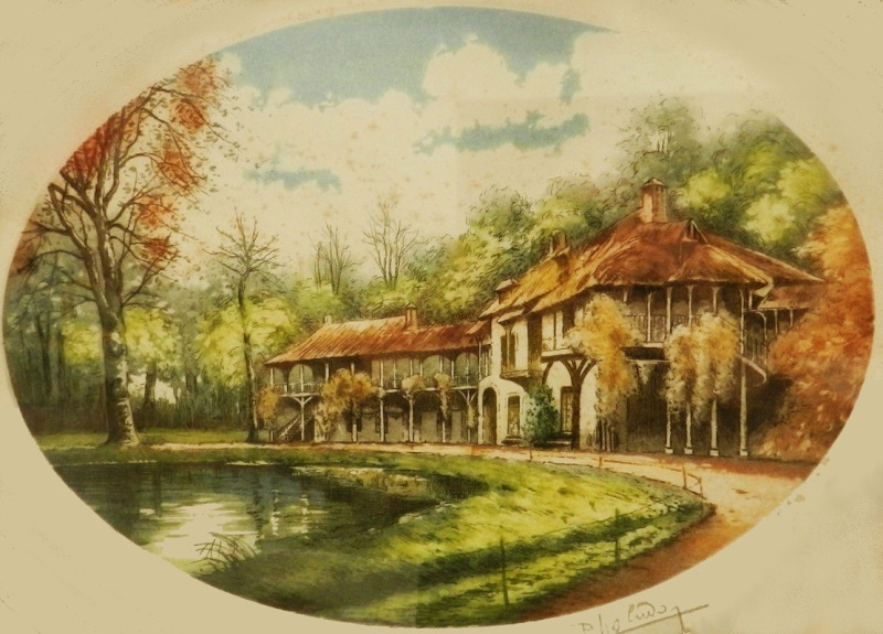 Le hameau de Marie Antoinette en peinture Zversa10