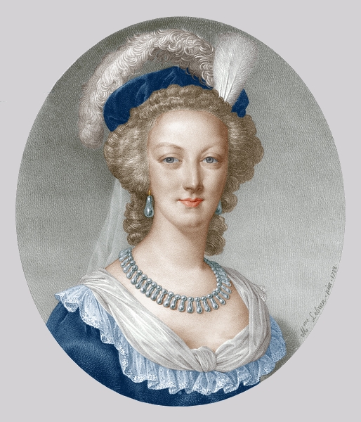 Marie-Antoinette en robe rouge sans ses enfants Zzzzw10