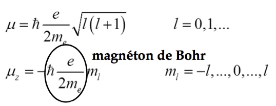 Magnéton de Bohr Sans_t12