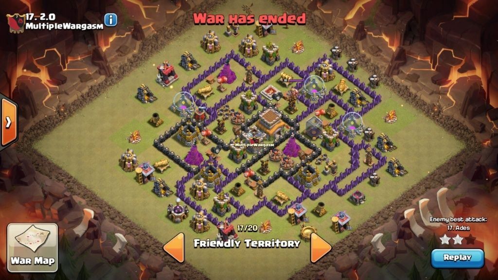 WAR BASES: Anti-3-star bases for TH8 and TH9, and TH10 anti 2 star Screen26