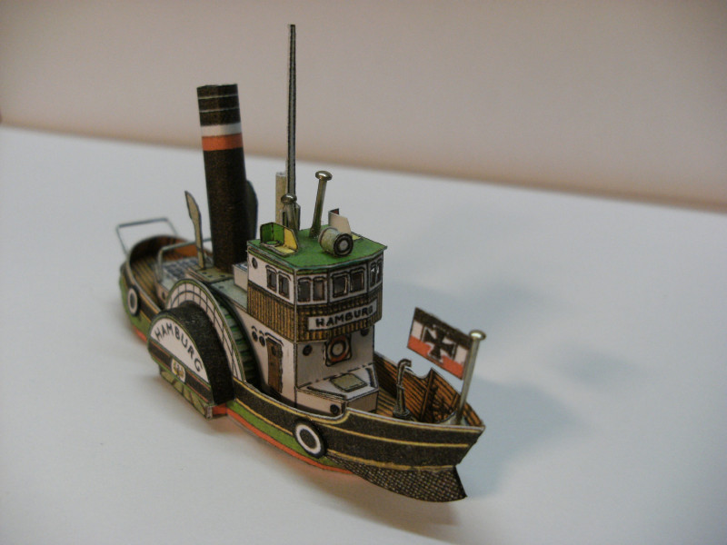 Raddampfer "HAMBURG" / ABC-Verlag, 1:250 Raddam10