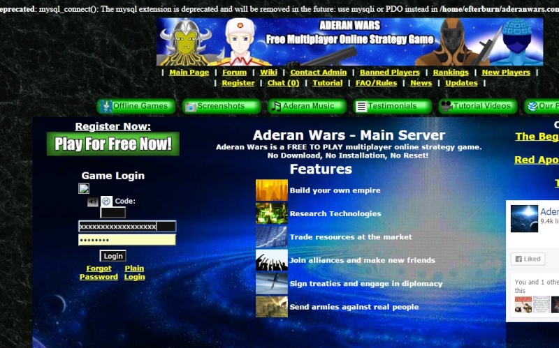 Not able to log in Aderan11
