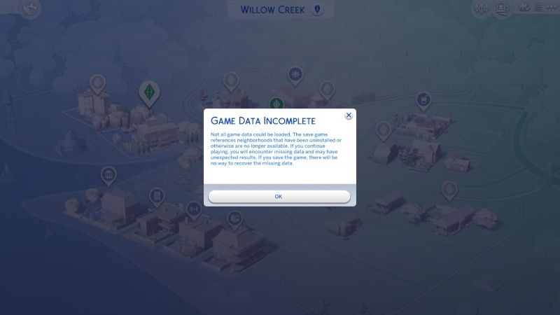 HELP! The Sims 4 Outdoor Retreat (world) is not loading in game The_si13