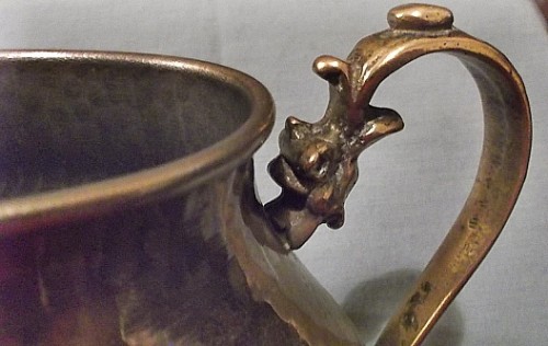 hammered metal teapot Water113