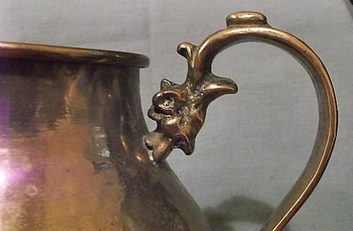 hammered metal teapot Water114