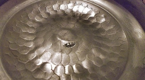 hammered metal teapot Water118