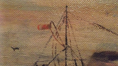 maritime steamer painting Water122