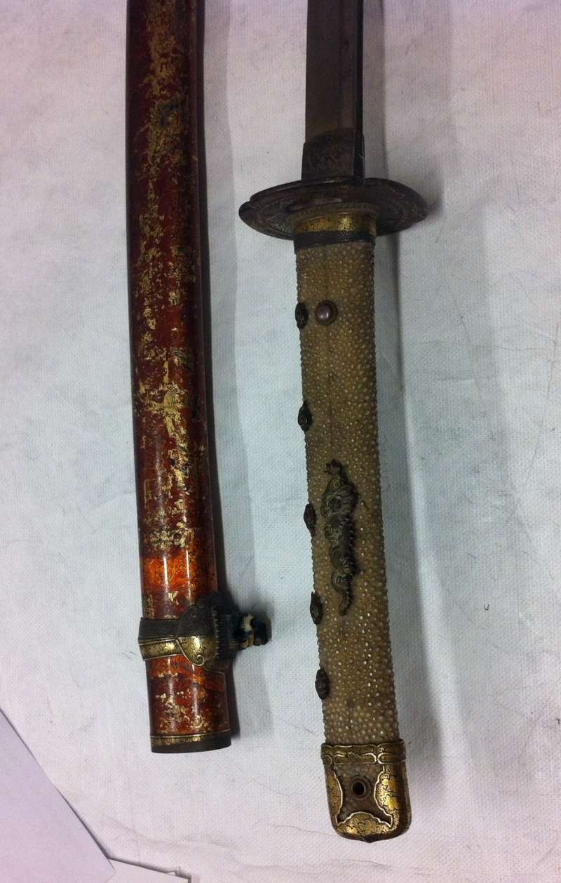 Identification sabre japonais début XXème Poigny12