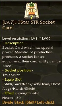 List of all Socket Cards 10star10