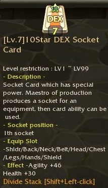 List of all Socket Cards 10star13