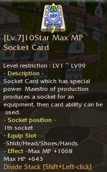 List of all Socket Cards 10star27