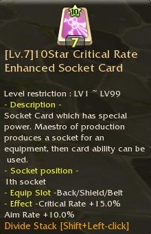 List of all Socket Cards 10star29