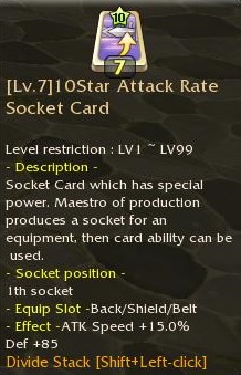 List of all Socket Cards 10star31