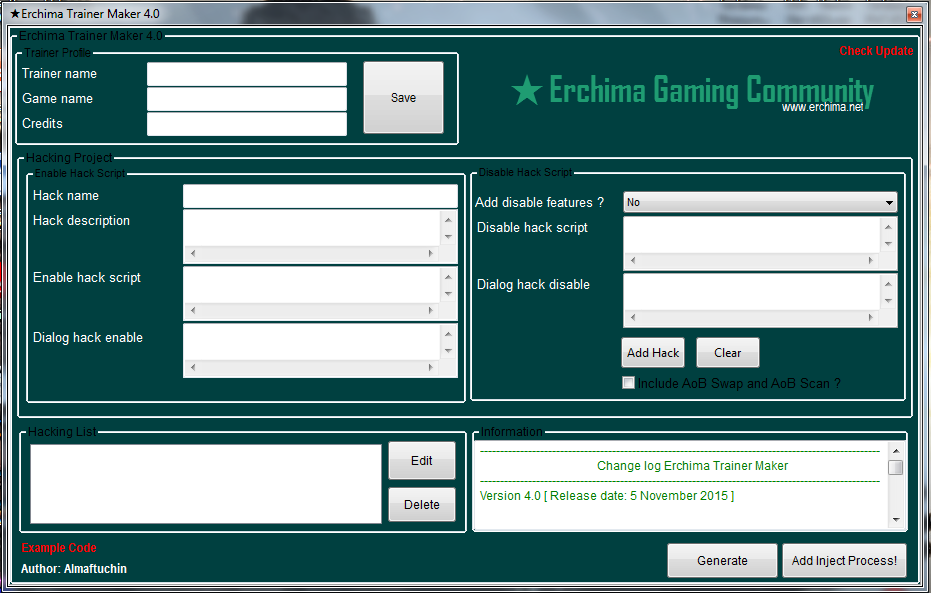 [UPDATE] Erchima Trainer Maker to version 4.0 Erchim11