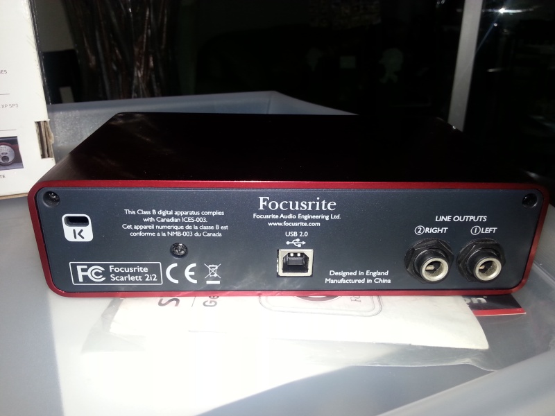 [sold] Focusrite Scarlett 2i2 (Used) USB Audio Interface for Recording 20151017