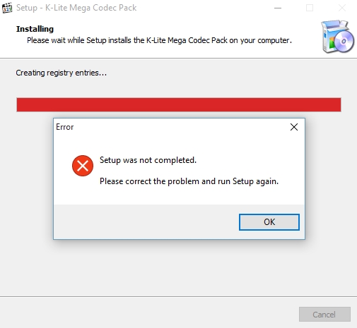 Error during installation - "Internal error: Cannot access 64-bit registry keys on this version of Windows." 210