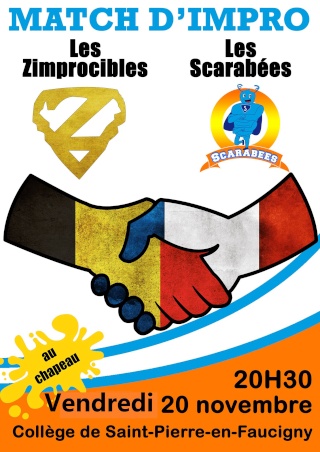 Match Scarabées ( Bonneville )  Zimprocible ( Charleroi ) - Collège de Saint-Pierre-en-Faucigny - 20/11/2015 Affich20