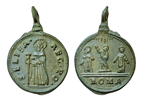 Santa Isabel de Portugal / Tres santos canonizados - s. XVII (R.M. S.XVII-C113) Elis_p12