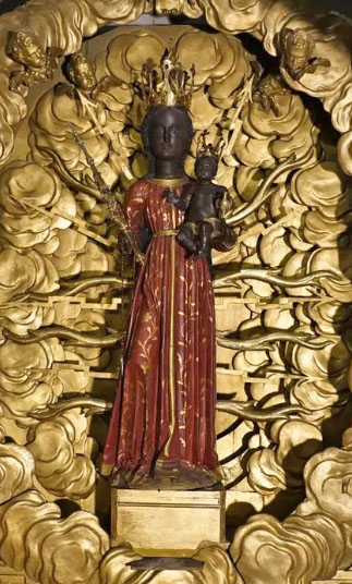 Martirio de san Meinrado de Einsiedeln / Virgen Negra de Stetten (posiblemente), S. XVIII Vierge19