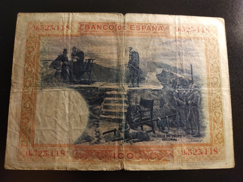 100 pesetas 1925 FELIPE II - Historia viva  Img_2027