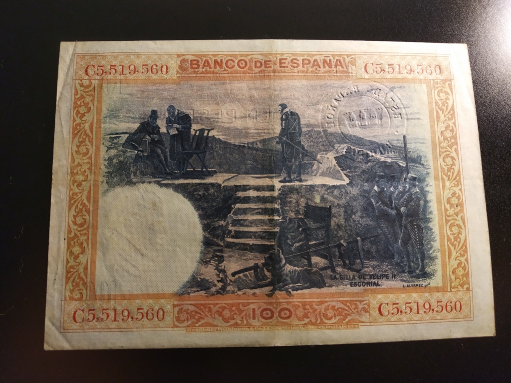100 pesetas 1925 FELIPE II - Historia viva  Img_2029