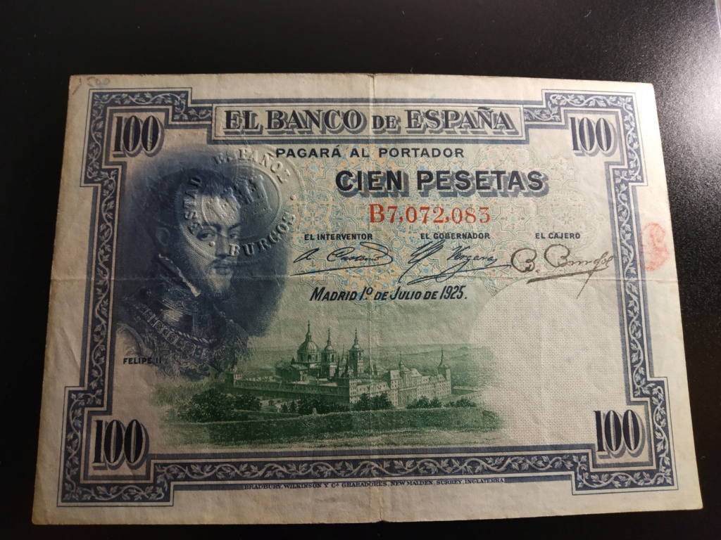 100 pesetas 1925 FELIPE II - Historia viva  Img_2033