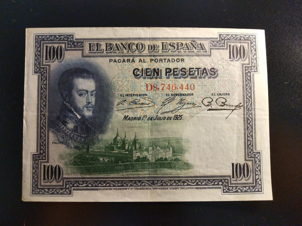 100 pesetas 1925 FELIPE II - Historia viva  Img_2035