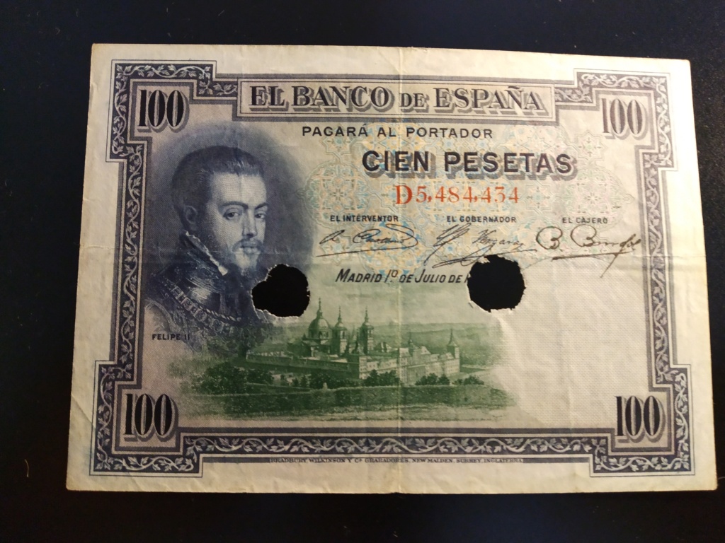 100 pesetas 1925 FELIPE II - Historia viva  Img_2036