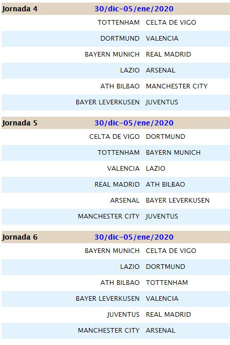 1ª DIVISION - JORNADAS 4, 5 Y 6 Jornad13