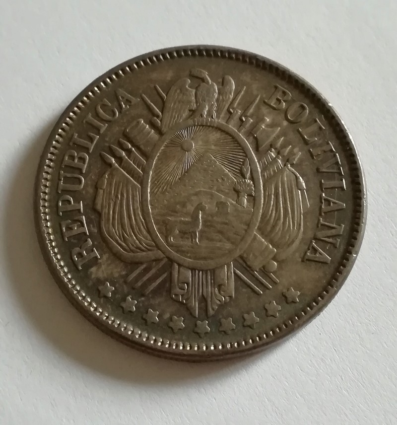 50 centavos 1.873 Bolivia 20180314