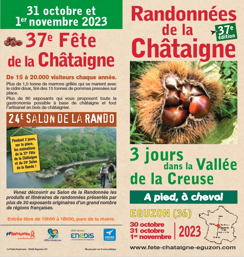Fête de la Châtaigne - Eguzon (36) - 29 Oct - 1er Nov 2023 A110