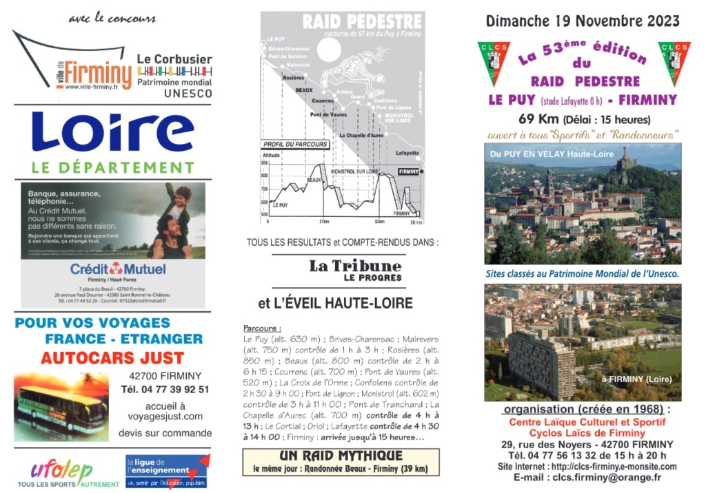 Raid Le Puy-en-Velay - Firminy - 69 Km - Dim 19 Nov 2023 A112