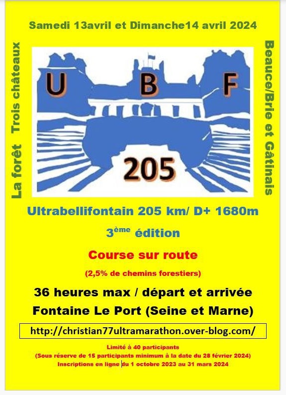 3ème UBF - Fontaine le Port (77) - 205 Km - 13-14 Avril 2024 A129